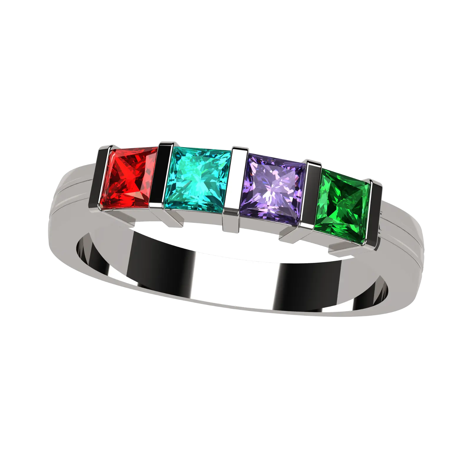 4 Prong Round Solitaire Simulated Diamond Necklace